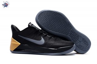 Meilleures Nike Kobe A.D. Noir Or Argent