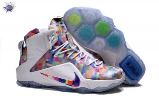 Meilleures Nike Lebron XII 12 Ext "Prism" Rouge Blanc