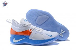 Meilleures Nike PG 2 Blanc Bleu Orange