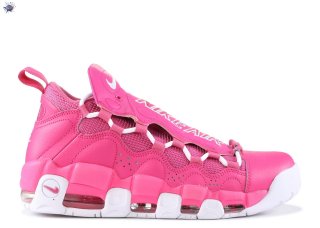 Meilleures Sneaker Room X Air More Money Qs "Breast Cancer Awareness" Rose Blanc (aj7383-600)
