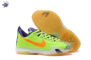Meilleures Nike Zoom Kobe 10 Pourpre Fluorescent Vert