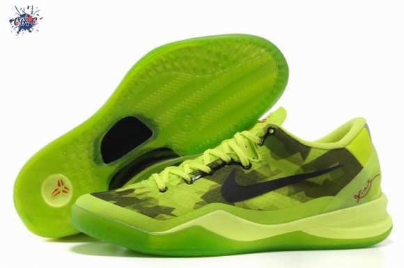 Meilleures Nike Zoom Kobe 8 Fluorescent Vert Noir