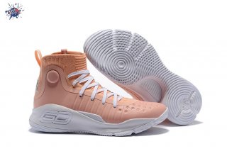 Meilleures Under Armour Curry 4 "Flushed Pink" Rose Blanc