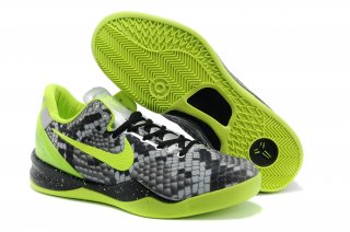 Meilleures Nike Zoom Kobe 8 Noir Gris Fluorescent Vert